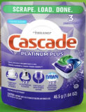FREE Full-Size Cascade Platinum Plus Dishwasher ActionPacs Sample
